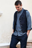 HEAVY VEST RAW DENIM